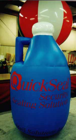 Helium balloon inflatable - QuickSeal Bottle